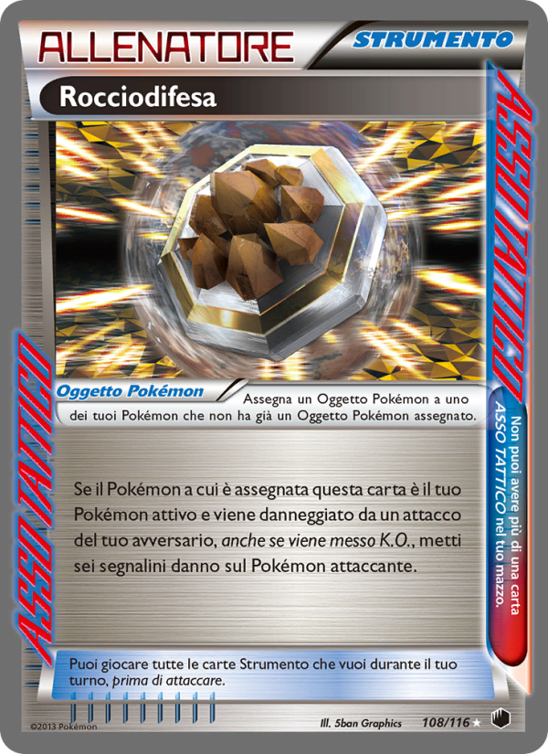 Rocciodifesa 108/122 — Plasma Freeze (Italian Pokémon TCG card)