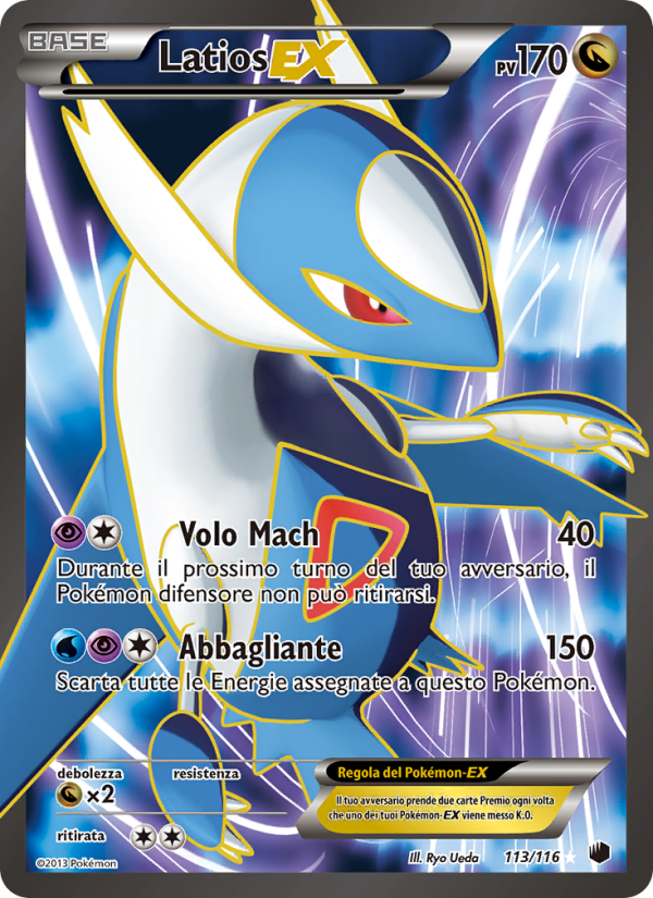 Latios-EX 113/122 — Plasma Freeze (Italian Pokémon TCG card)