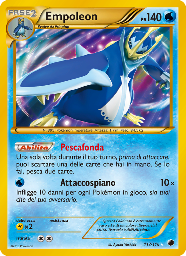 Empoleon 117/122 — Plasma Freeze (Italian Pokémon TCG card)