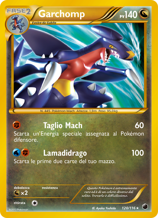 Garchomp 120/122 — Plasma Freeze (Italian Pokémon TCG card)