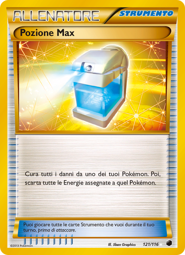 Pozione Max 121/122 — Plasma Freeze (Italian Pokémon TCG card)