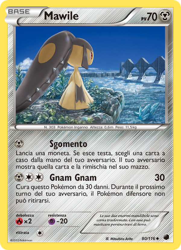 Mawile 080/122 — Plasma Freeze (Italian Pokémon TCG card)