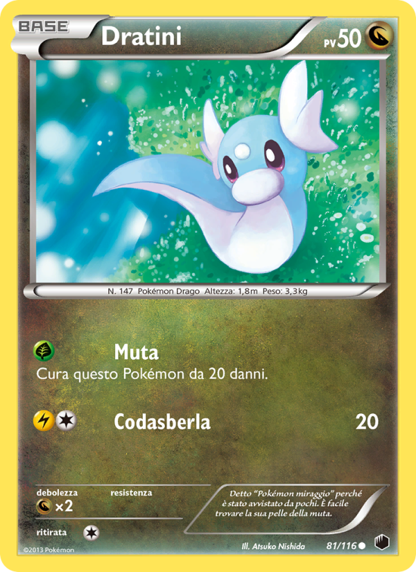 Dratini 081/122 — Plasma Freeze (Italian Pokémon TCG card)