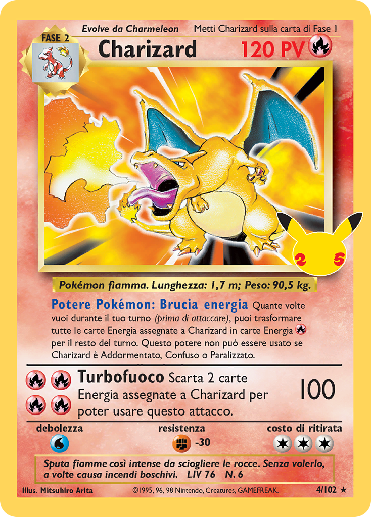 Charizard 004 — Gran Festa: Collezione Classica (Italian Pokémon TCG card)
