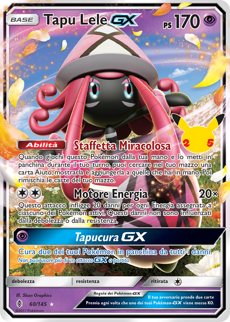 Tapu Lele-GX 060 — Gran Festa: Collezione Classica (Italian Pokémon TCG card)