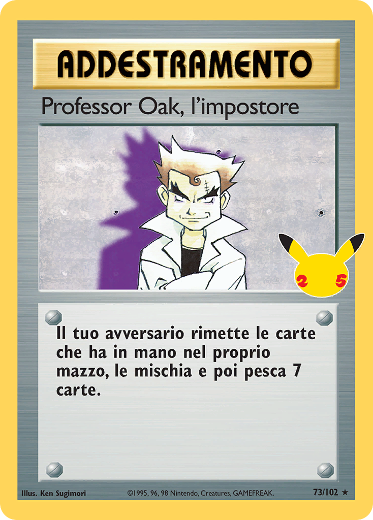 Professor Oak, l'impostore 073 — Gran Festa: Collezione Classica (Italian Pokémon TCG card)