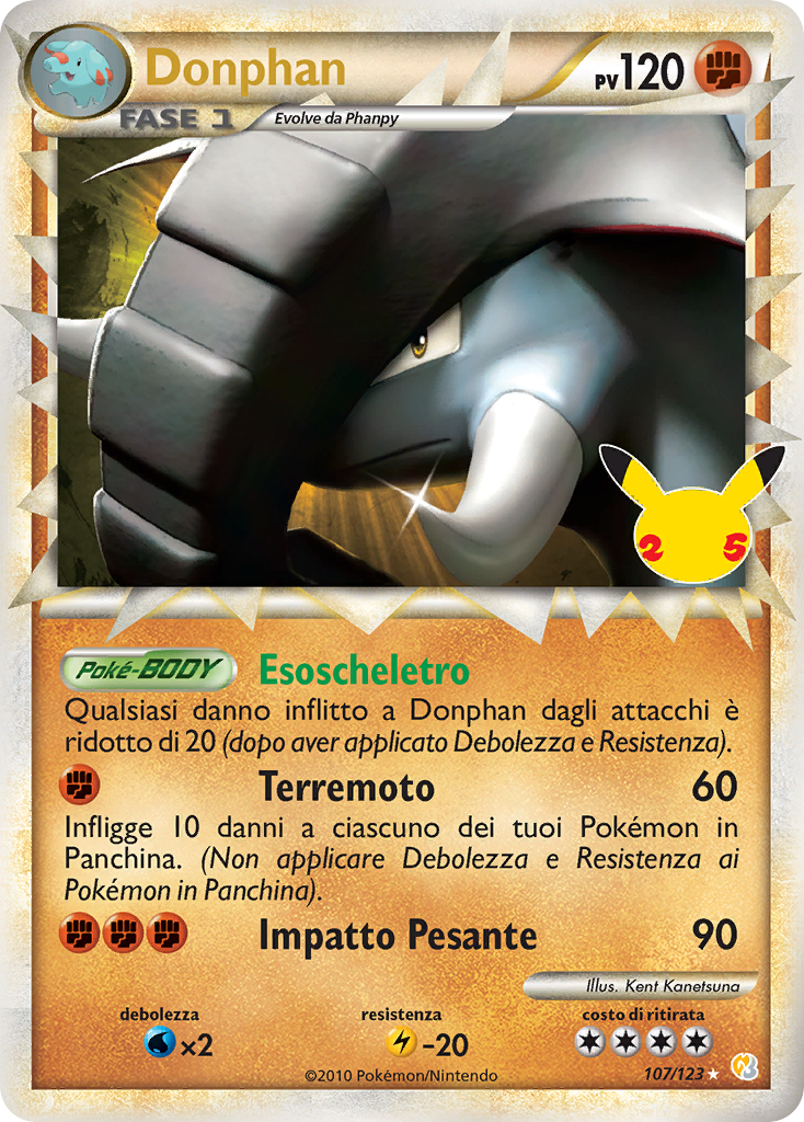 Donphan 107 — Gran Festa: Collezione Classica (Italian Pokémon TCG card)