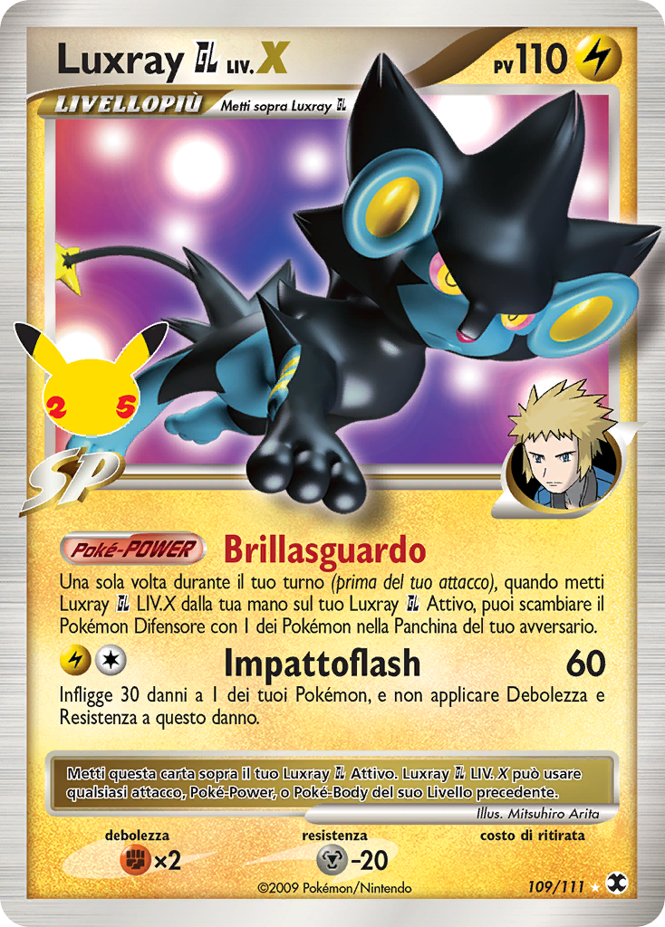 Luxray GL LIV.X 109 — Gran Festa: Collezione Classica (Italian Pokémon TCG card)