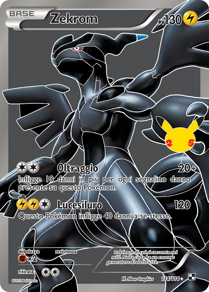 Zekrom 114 — Gran Festa: Collezione Classica (Italian Pokémon TCG card)
