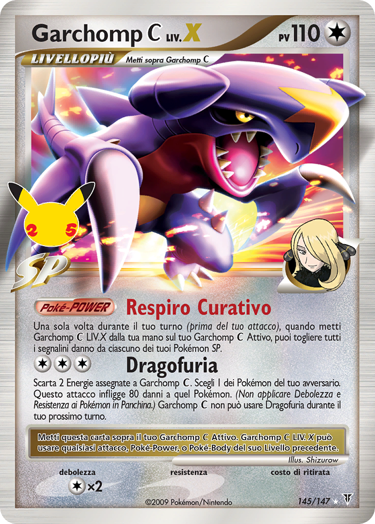 Garchomp C LIV.X 145 — Gran Festa: Collezione Classica (Italian Pokémon TCG card)
