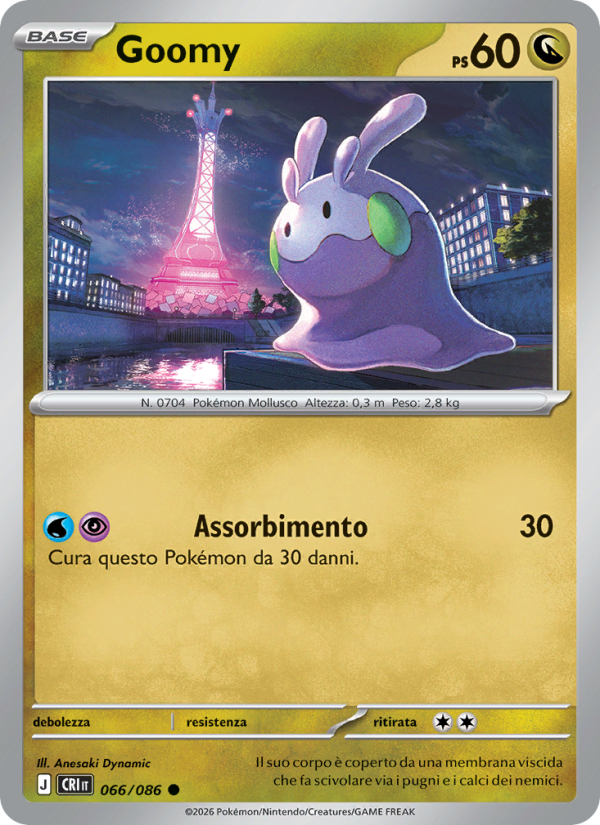 Goomy 066 — Caos Nascente (Italian Pokémon TCG card)