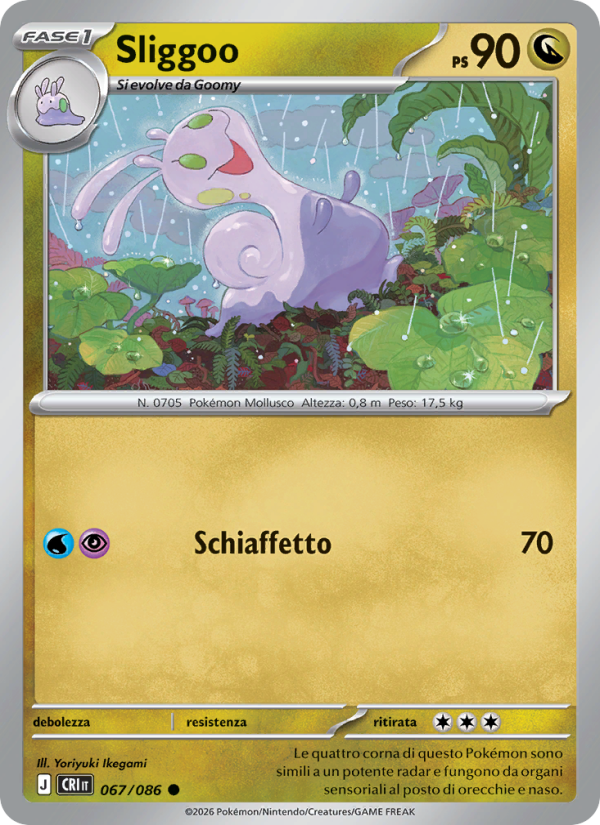 Sliggoo 067 — Caos Nascente (Italian Pokémon TCG card)