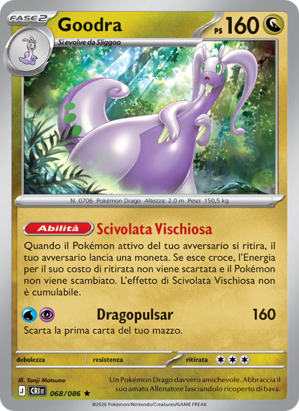Goodra 068 — Caos Nascente (Italian Pokémon TCG card)