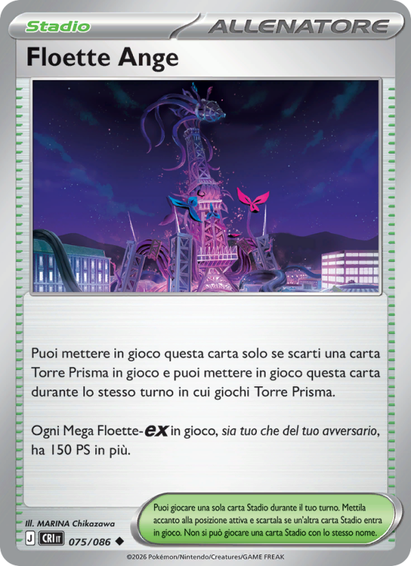 Floette Ange 075 — Caos Nascente (Italian Pokémon TCG card)