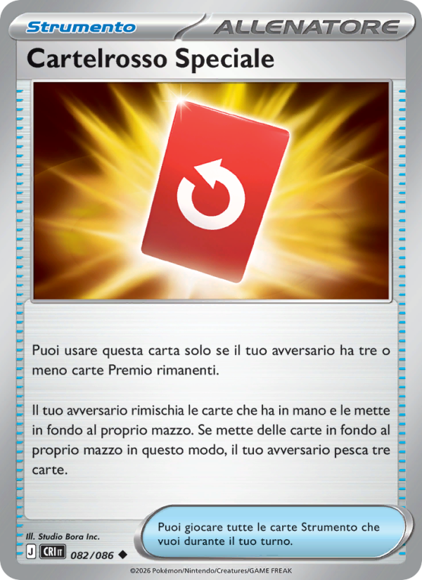 Cartelrosso Speciale 082 — Caos Nascente (Italian Pokémon TCG card)