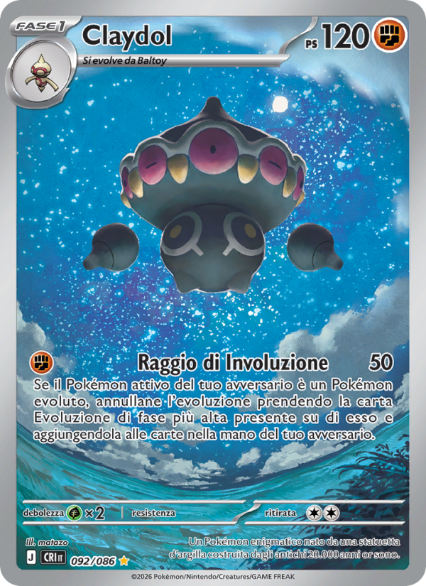 Claydol 092 — Caos Nascente (Italian Pokémon TCG card)