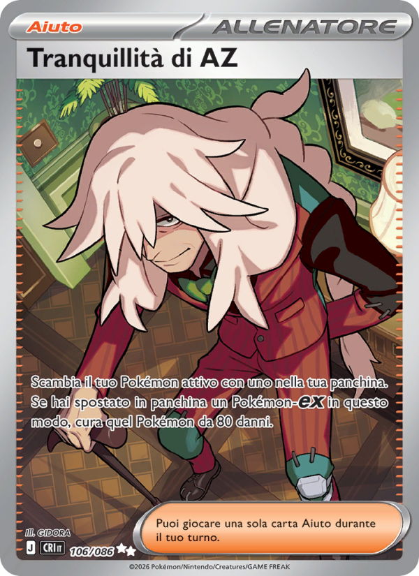 Tranquillità di AZ 106 — Caos Nascente (Italian Pokémon TCG card)