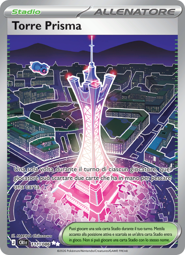 Torre Prisma 111 — Caos Nascente (Italian Pokémon TCG card)