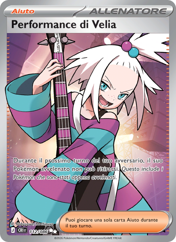 Performance di Velia 112 — Caos Nascente (Italian Pokémon TCG card)