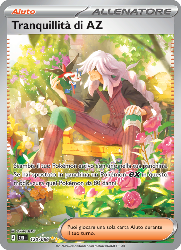 Tranquillità di AZ 120 — Caos Nascente (Italian Pokémon TCG card)