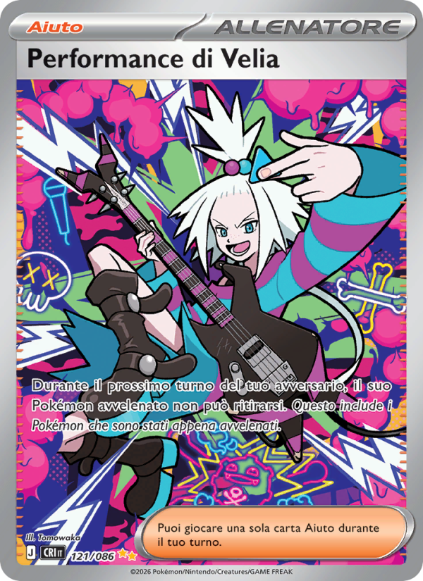 Performance di Velia 121 — Caos Nascente (Italian Pokémon TCG card)