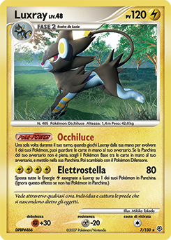 Luxray 007/130 — Diamante & Perla (Italian Pokémon TCG card)