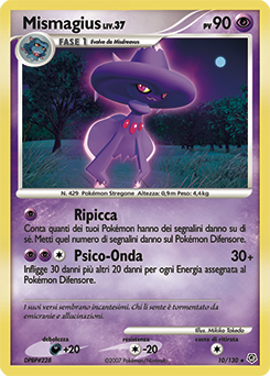 Mismagius 010/130 — Diamante & Perla (Italian Pokémon TCG card)