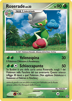 Roserade 013/130 — Diamante & Perla (Italian Pokémon TCG card)