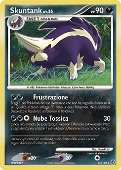 Skuntank 015/130 — Diamante & Perla (Italian Pokémon TCG card)