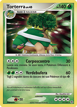 Torterra 017/130 — Diamante & Perla (Italian Pokémon TCG card)