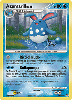 Azumarill 018/130 — Diamante & Perla (Italian Pokémon TCG card)