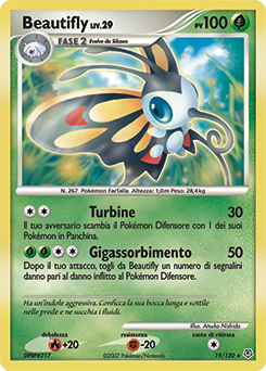 Beautifly 019/130 — Diamante & Perla (Italian Pokémon TCG card)