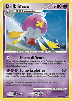 Drifblim 024/130 — Diamante & Perla (Italian Pokémon TCG card)