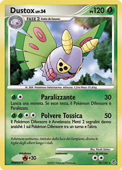 Dustox 025/130 — Diamante & Perla (Italian Pokémon TCG card)