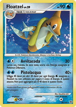 Floatzel 026/130 — Diamante & Perla (Italian Pokémon TCG card)