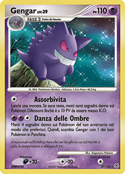 Gengar 027/130 — Diamante & Perla (Italian Pokémon TCG card)