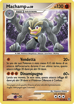 Machamp 031/130 — Diamante & Perla (Italian Pokémon TCG card)