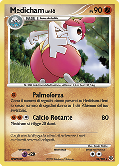 Medicham 032/130 — Diamante & Perla (Italian Pokémon TCG card)