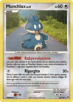 Munchlax 033/130 — Diamante & Perla (Italian Pokémon TCG card)