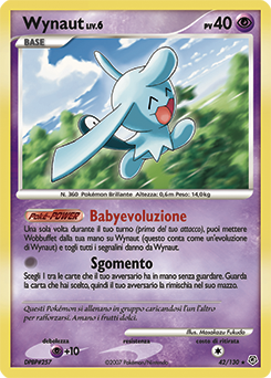 Wynaut 042/130 — Diamante & Perla (Italian Pokémon TCG card)