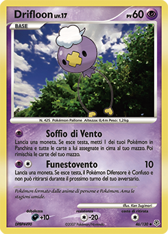 Drifloon 046/130 — Diamante & Perla (Italian Pokémon TCG card)