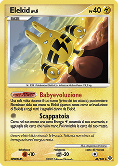 Elekid 048/130 — Diamante & Perla (Italian Pokémon TCG card)