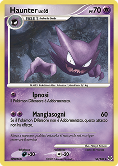 Haunter 050/130 — Diamante & Perla (Italian Pokémon TCG card)
