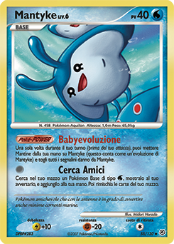Mantyke 055/130 — Diamante & Perla (Italian Pokémon TCG card)