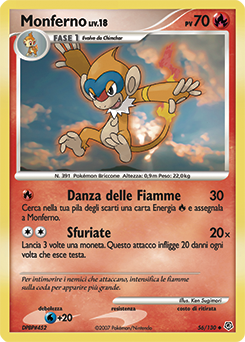 Monferno 056/130 — Diamante & Perla (Italian Pokémon TCG card)