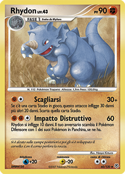Rhydon 060/130 — Diamante & Perla (Italian Pokémon TCG card)