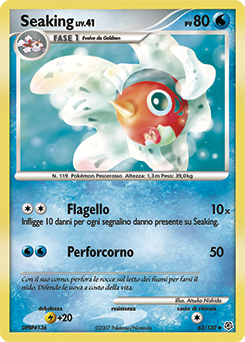 Seaking 062/130 — Diamante & Perla (Italian Pokémon TCG card)