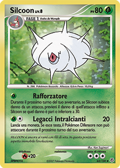 Silcoon 063/130 — Diamante & Perla (Italian Pokémon TCG card)