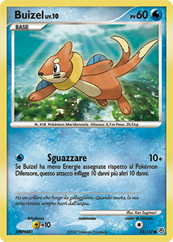 Buizel 072/130 — Diamante & Perla (Italian Pokémon TCG card)