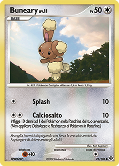 Buneary 073/130 — Diamante & Perla (Italian Pokémon TCG card)